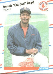 1988 Fleer Baseball Cards      347     Oil Can Boyd